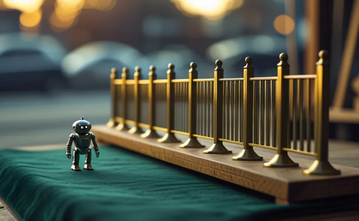 Miniatuur diorama-illustratie bij artikel 'Gartner: 40% van de bedrijven zet zijn AI-agents vóór 2027 weer op een lager pitje'
