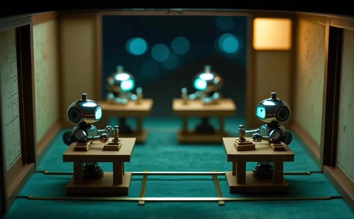 Miniatuur diorama-illustratie bij artikel 'AI-agents in 2026: wat zijn ze en wat kun je er echt mee?'