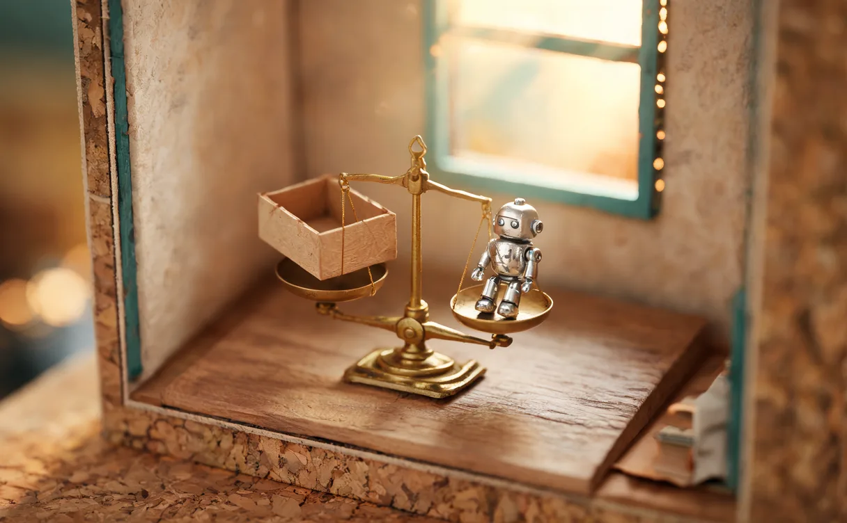 Miniatuur diorama-illustratie bij artikel 'Door AI zeg je bijna nooit meer 'ik weet het niet''