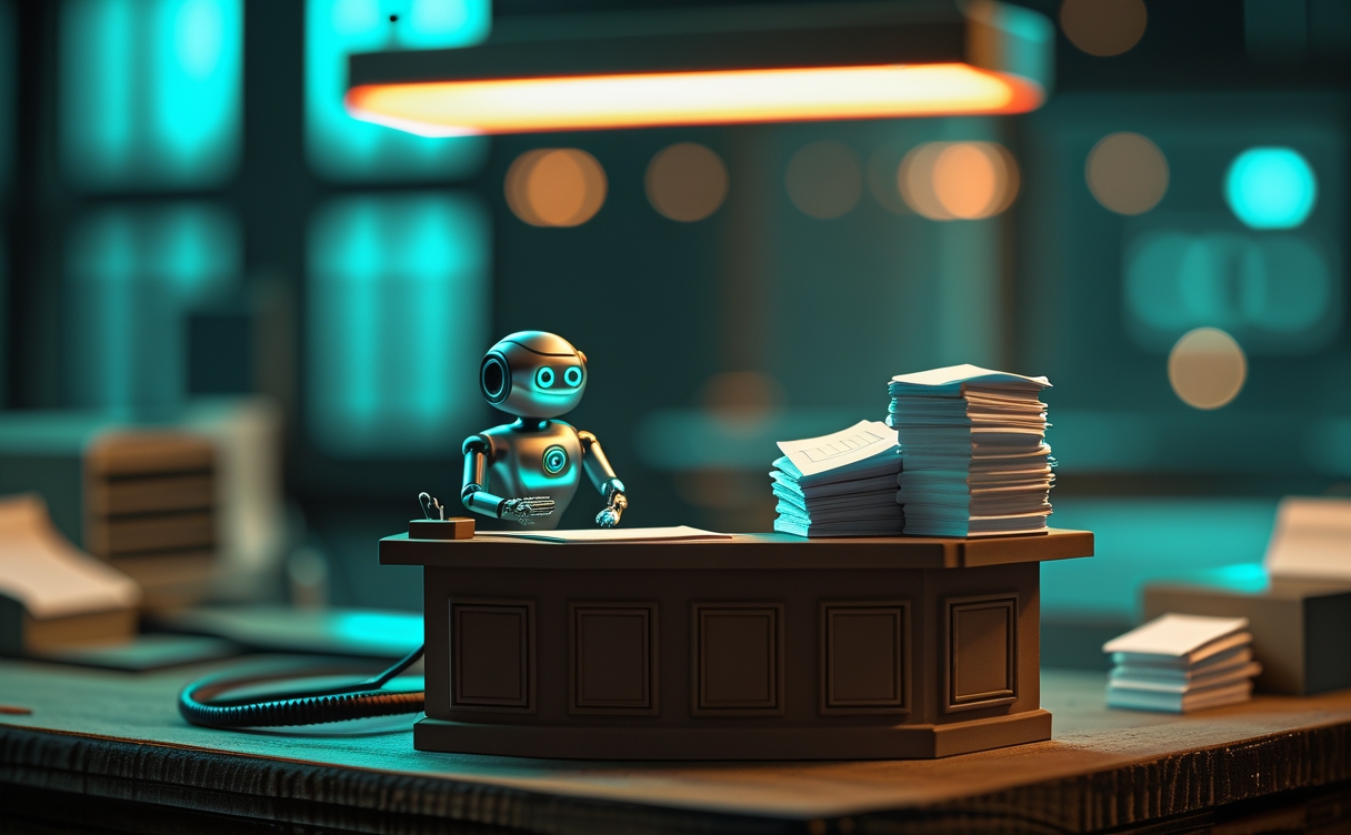 Miniatuur diorama-illustratie bij artikel 'AI in de zorg: wat werkt er in 2026 echt — en wat nog niet'