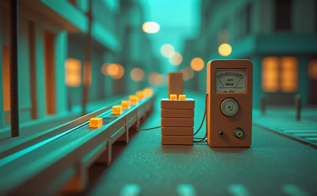 Miniatuur diorama-illustratie bij artikel 'Wat gebeurt er als je ChatGPT iets vraagt? AI-inferentie uitgelegd'
