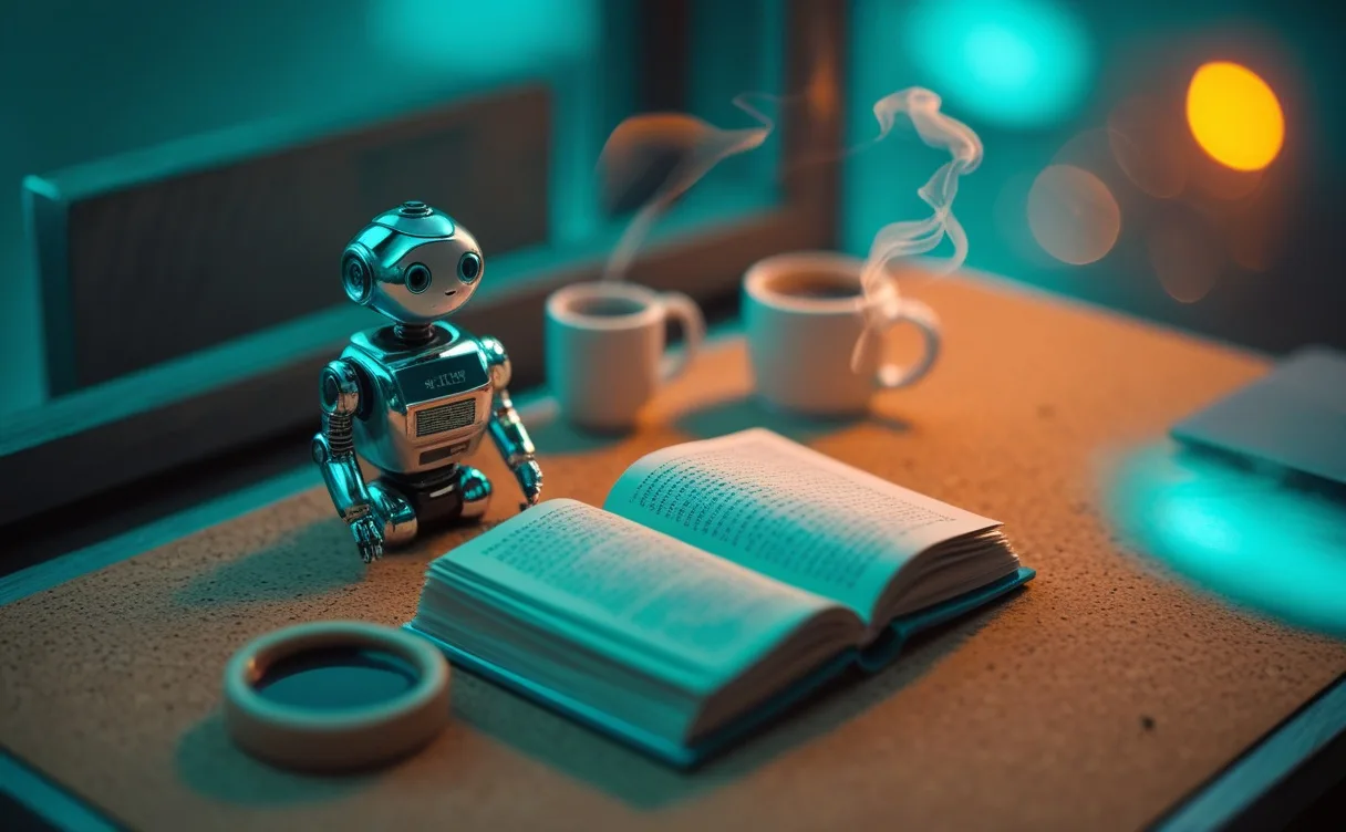 Miniatuur diorama-illustratie bij artikel 'AI als studiehulp: zo leer je mét AI in plaats van te spieken'
