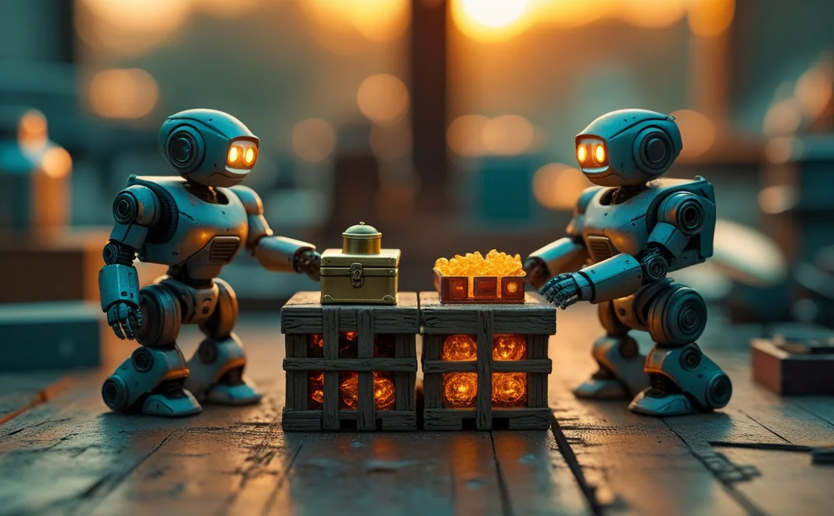 Miniatuur diorama-illustratie bij artikel 'China antwoordt op Anthropic-ban met gratis AI-gigant GLM-5.2'