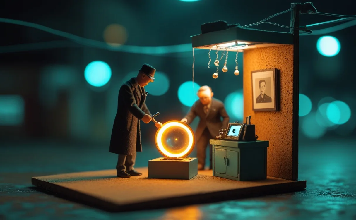 Miniatuur diorama-illustratie bij artikel 'Deepfake-detectie in de fotojournalistiek: tools, dilemma's en training'