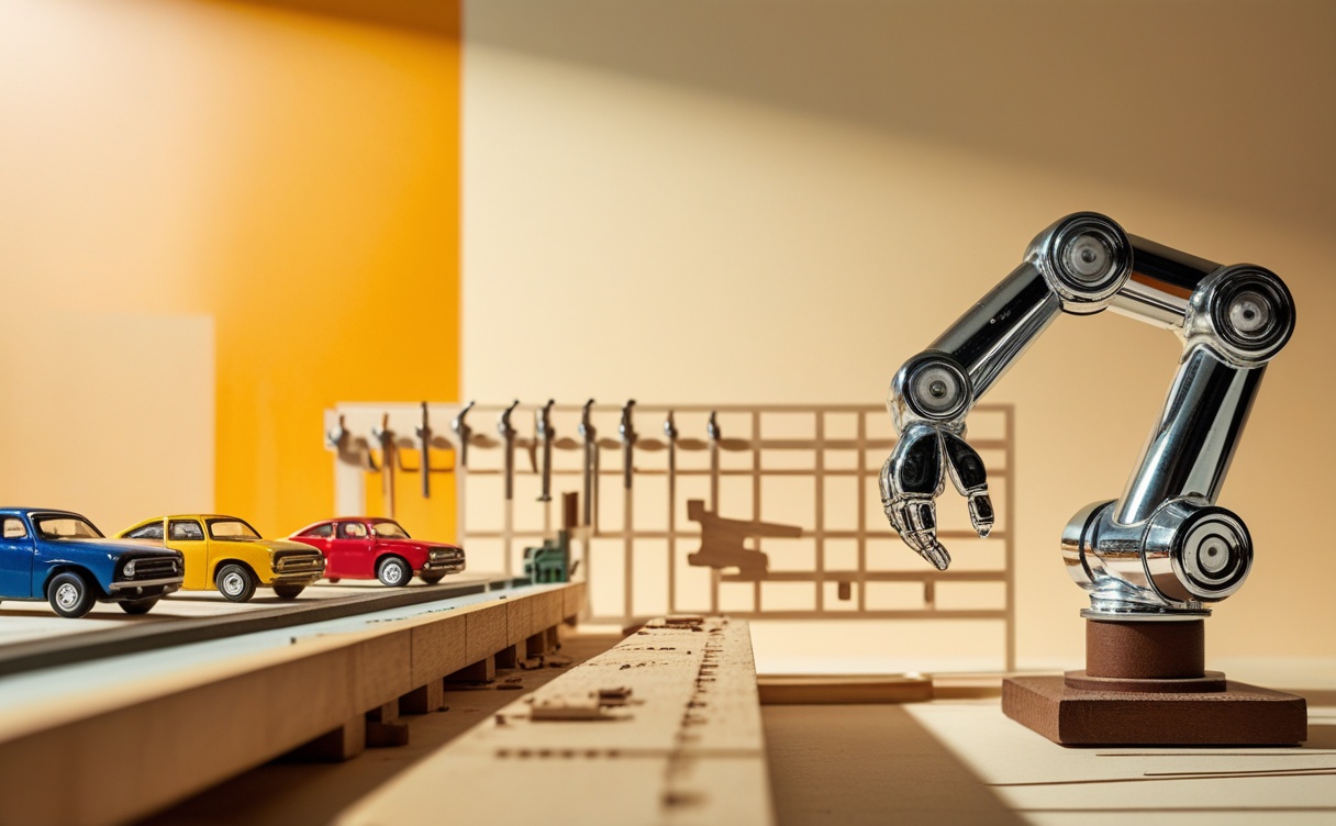 Miniatuur diorama-illustratie bij artikel 'Ford haalde 350 ingenieurs terug nadat AI hun vakkennis niet kon vervangen'
