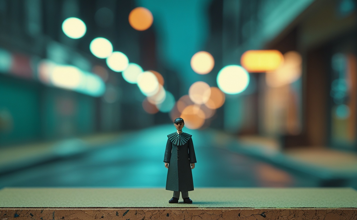 Miniatuur diorama-illustratie bij artikel 'Google aansprakelijk voor onjuiste AI Overviews: wat de Duitse uitspraak betekent'