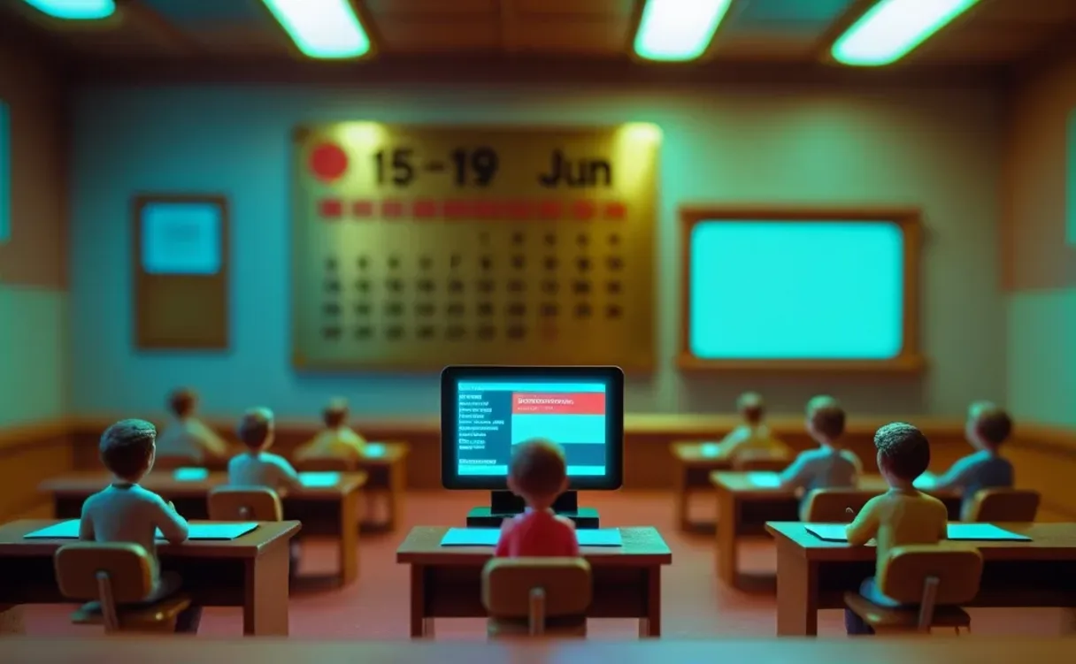 Miniatuur diorama-illustratie bij artikel over Google's gratis vibe coding-cursus (juni 2026)