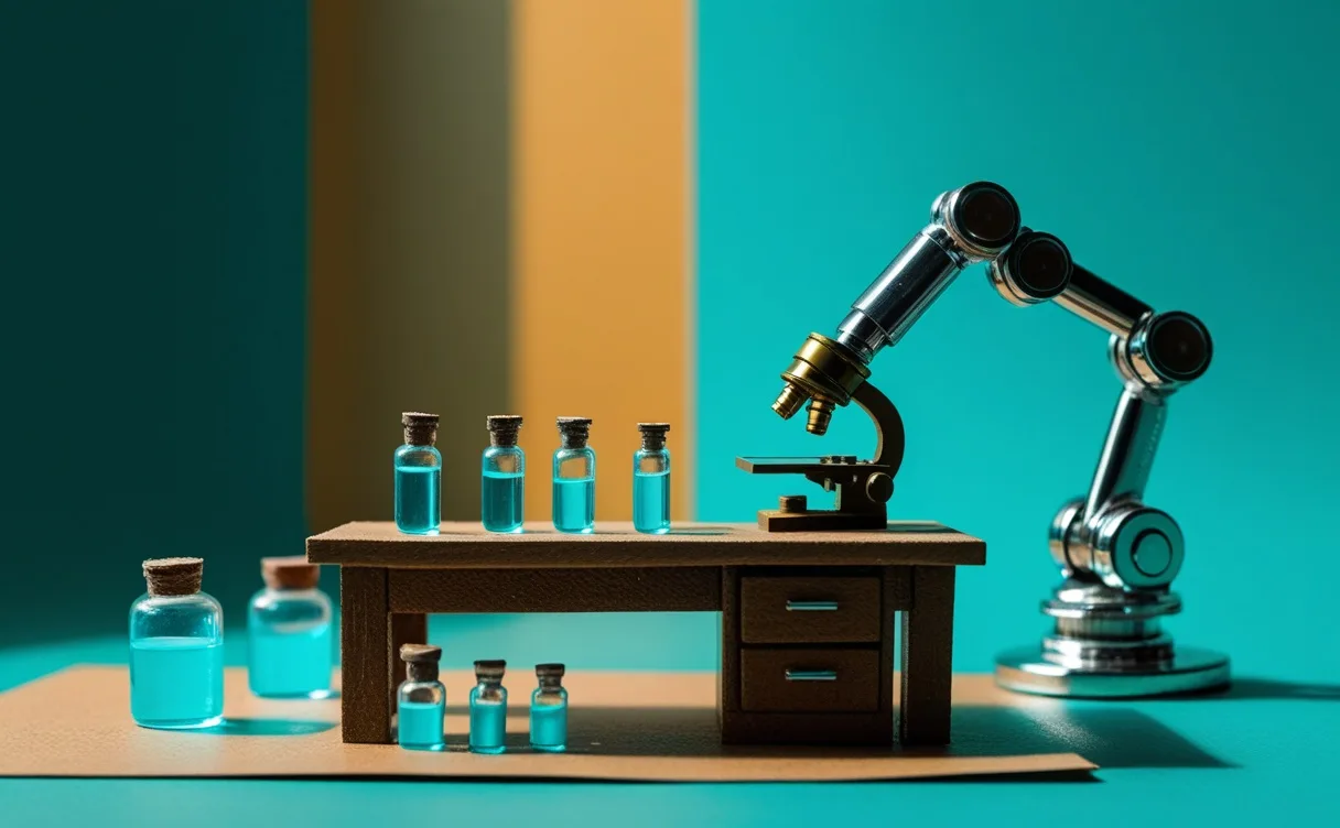 Miniatuur diorama-illustratie bij artikel 'Hoe GPT-5 Pro een 3 jaar oud raadsel in de immunologie oploste'