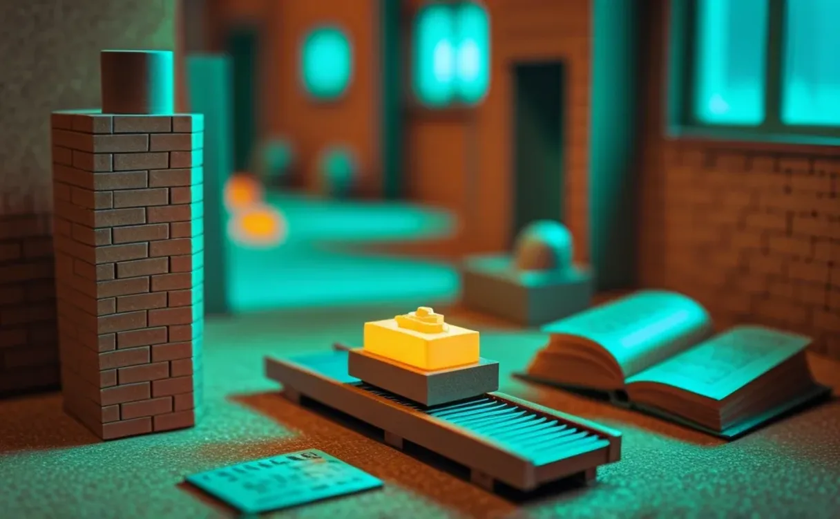 Miniatuur diorama-illustratie bij artikel 'GPT-NL, AI-fabriek Groningen en de EU AI Act in gewone taal uitgelegd'