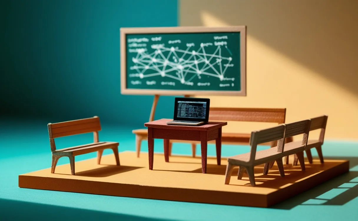 Miniatuur diorama-illustratie bij artikel 'Gratis AI-colleges van Harvard: wat je echt krijgt (en wat de virale posts weglaten)'