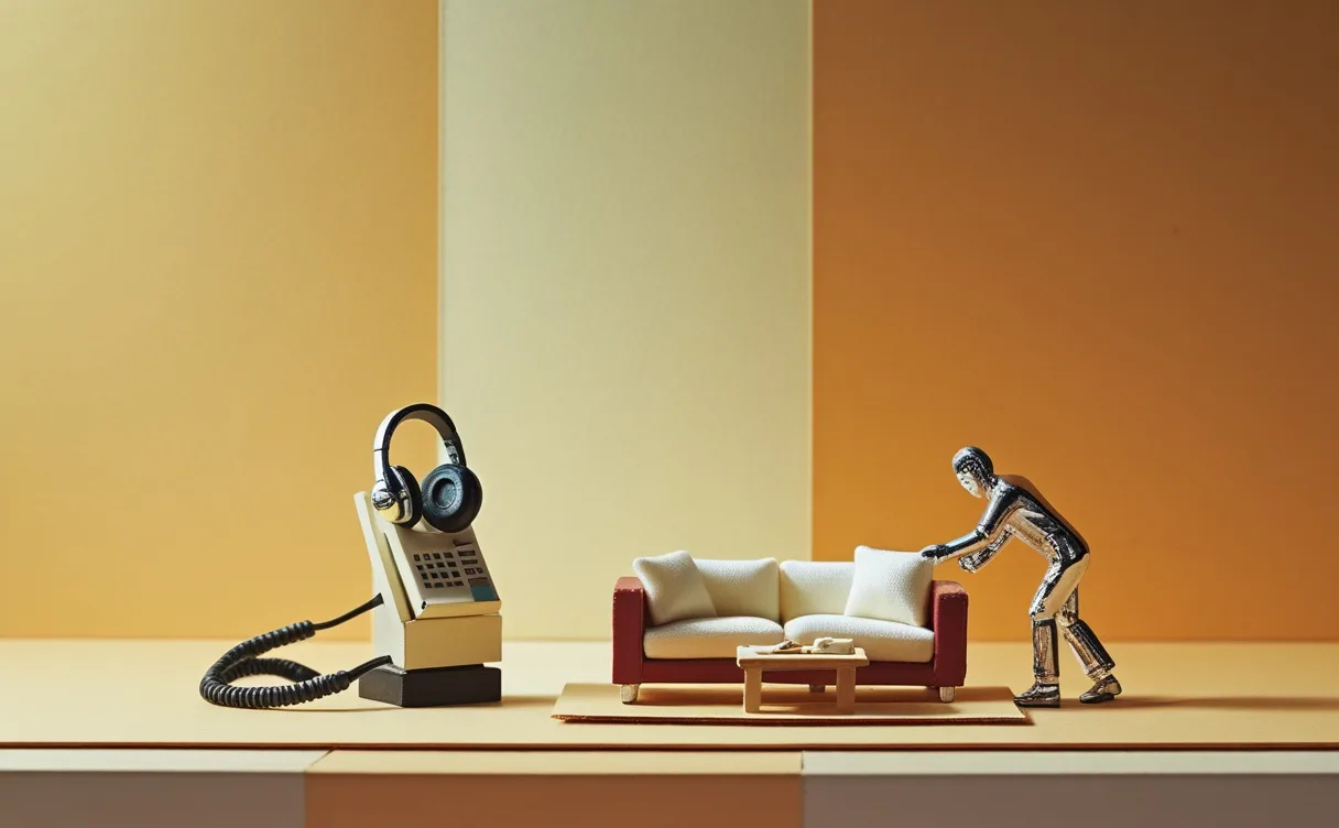 Miniatuur diorama-illustratie bij artikel 'IKEA's AI-omscholing: wat klopt er van het virale verhaal?'