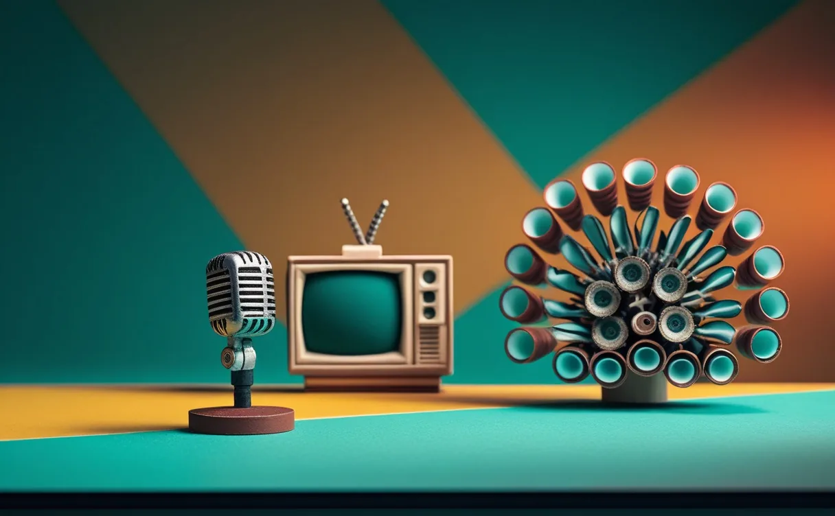 Miniatuur diorama-illustratie bij artikel 'Live tv nasynchroniseren met AI: 150 talen, en wat jij ervan merkt'