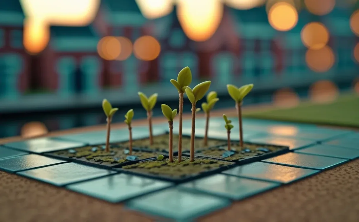 Miniatuur diorama-illustratie bij artikel 'Nederlandse AI-startups in 2026: doorbraken ondanks groeipijn'