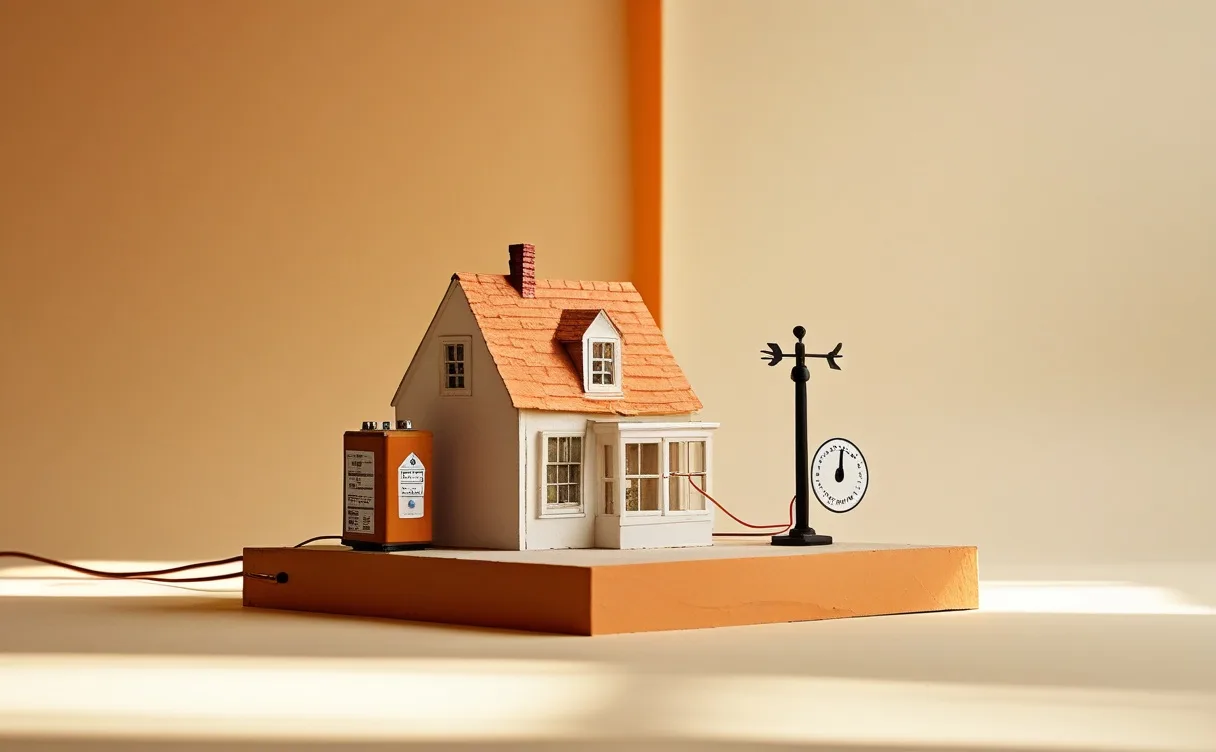 Miniatuur diorama-illustratie bij artikel 'Thuisbatterij met AI: wat het scheelt nu saldering in 2027 stopt'
