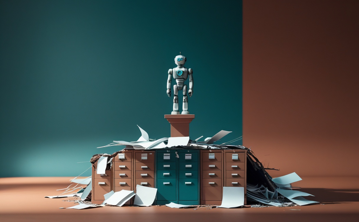 Miniatuur diorama-illustratie bij artikel 'Waarom 95% van de AI-pilots mislukt: het probleem zit in de data, niet het model'