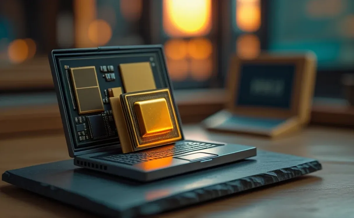 Miniatuur diorama-illustratie bij artikel 'Wat is een NPU en waarom zit het in elke AI-laptop?'